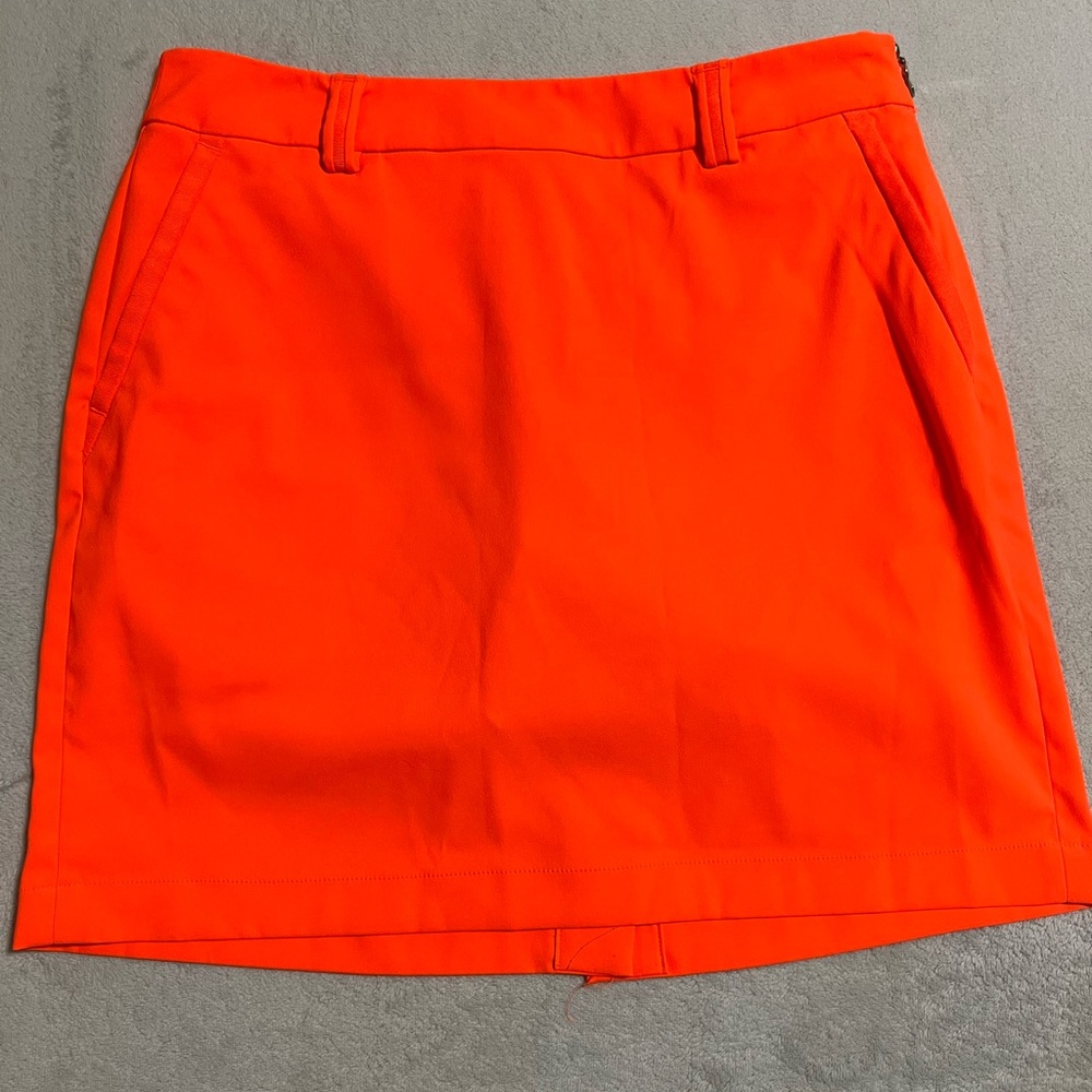Polo Golf Ralph Lauren Neon Coral Golf Skort, 2